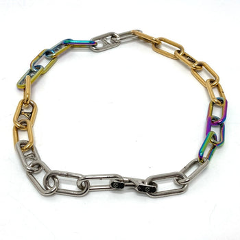 Louis Vuitton Necklace M80177 Metal Multicolor Collier Signature Chain Mens