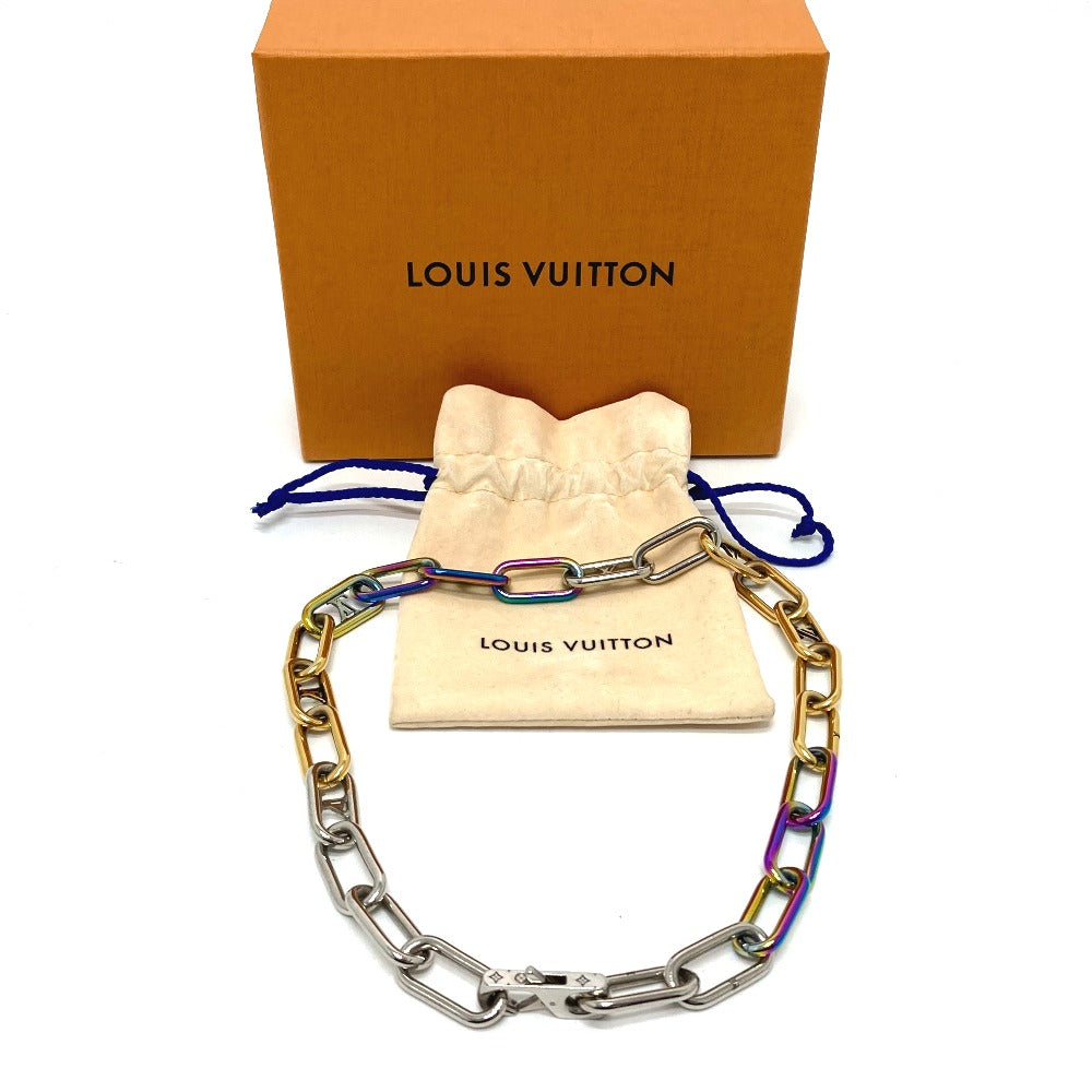 Louis Vuitton Necklace M80177 Metal Multicolor Collier Signature Chain Mens