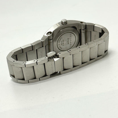 Bvlgari Watches Quartz Eg30S Stainless Steel Silver Elgon Black Dial Women