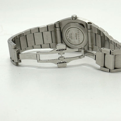 Bvlgari Watches Quartz Eg30S Stainless Steel Silver Elgon Black Dial Women