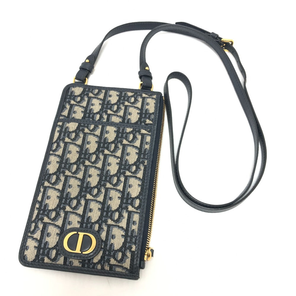 Dior Shoulder Bag Canvas Navy Of League Women