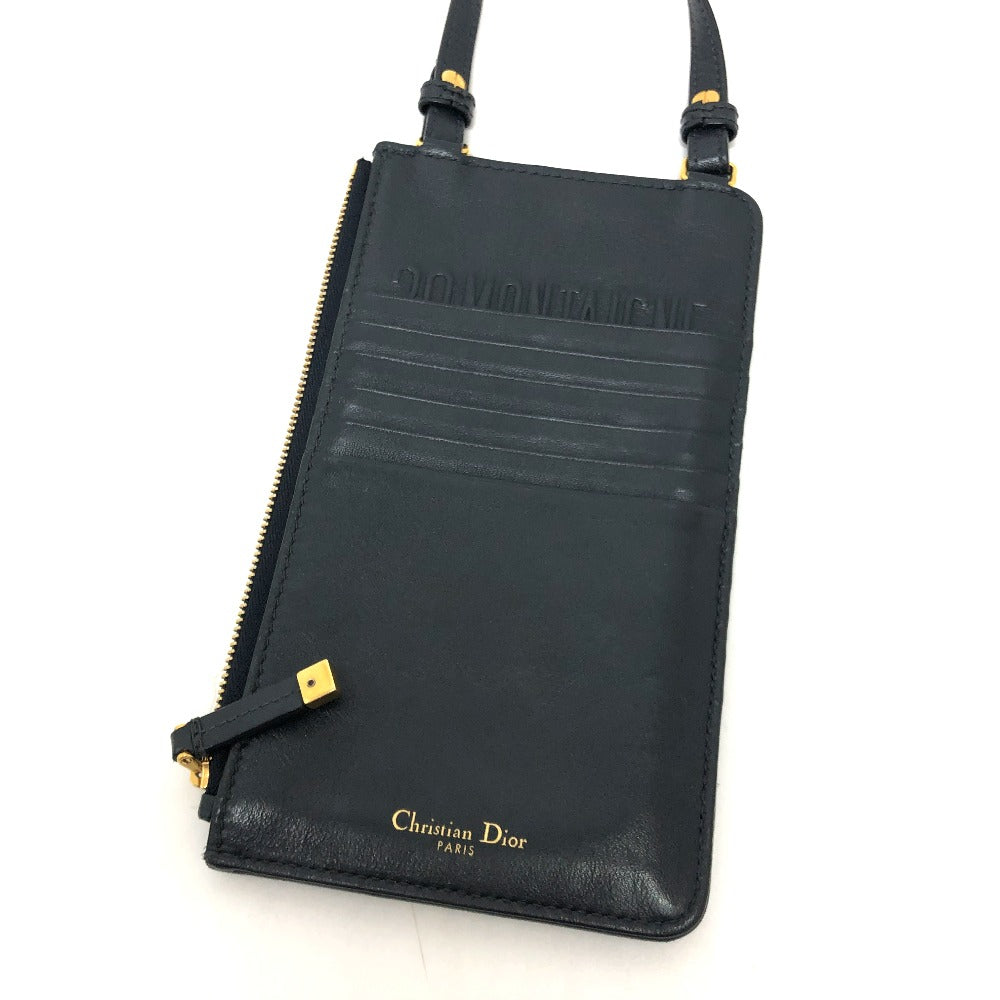 Dior Shoulder Bag Canvas Navy Of League Women