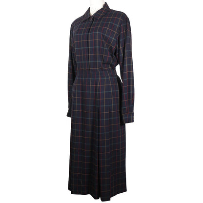 Burberrys Setup Hair Black Vintage Check Shirt & Skirt Women 11