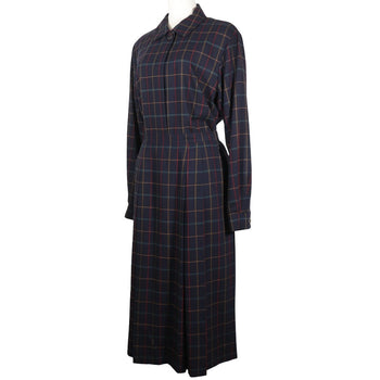 Burberrys Setup Hair Black Vintage Check Shirt & Skirt Women 11
