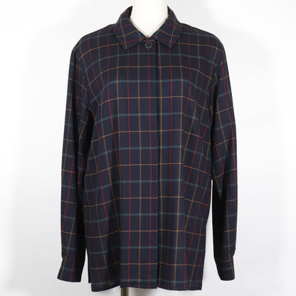 Burberrys Setup Hair Black Vintage Check Shirt & Skirt Women 11