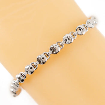 Chimento Bracelet K18 White Gold Silver