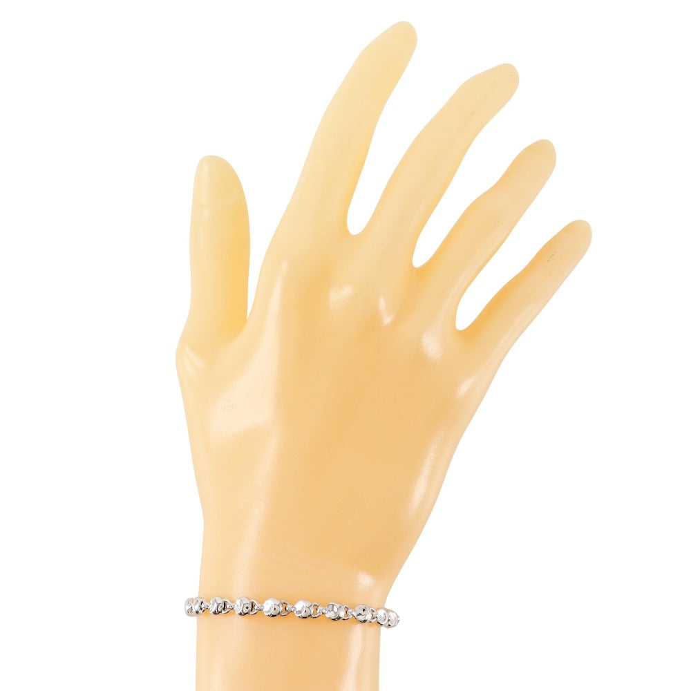 Chimento Bracelet K18 White Gold Silver