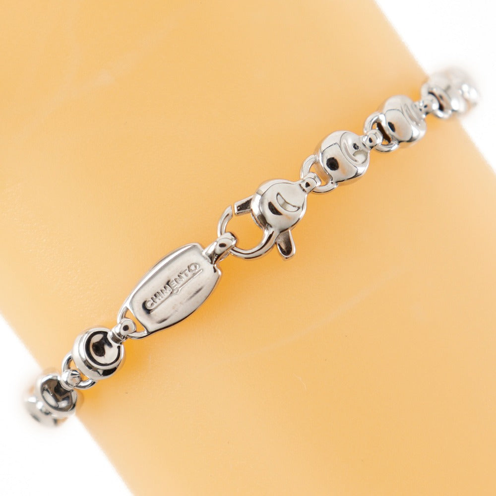 Chimento Bracelet K18 White Gold Silver