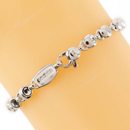 Chimento Bracelet K18 White Gold Silver