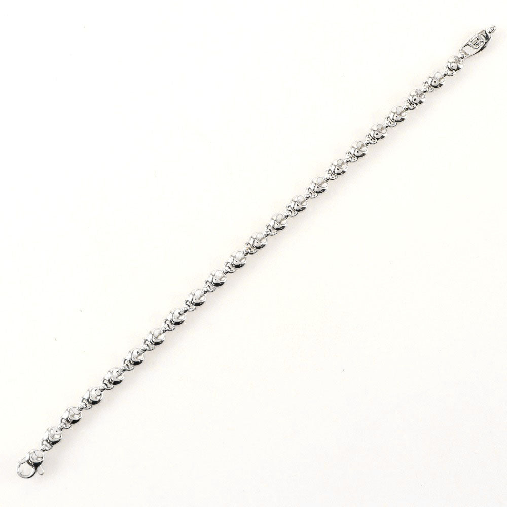 Chimento Bracelet K18 White Gold Silver