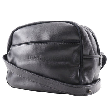 Loewe Shoulder Bag Lambskin Black Vintage Women
