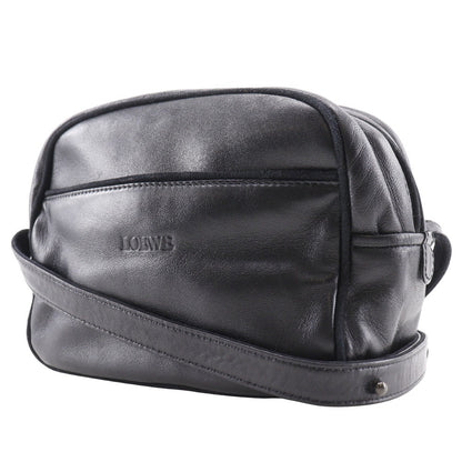 Loewe Shoulder Bag Lambskin Black Vintage Women