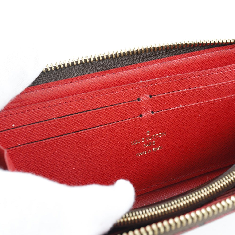 Louis Vuitton Long Wallet Purse M62940 Monogram Canvas Brown Flower Charm Portefeuille Clemence