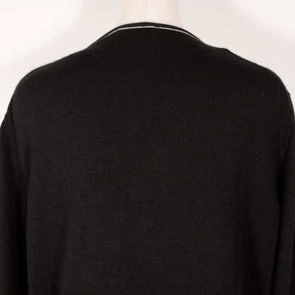 Hermes Cardigan Cashmere, Cotton Black Zip Up Women K