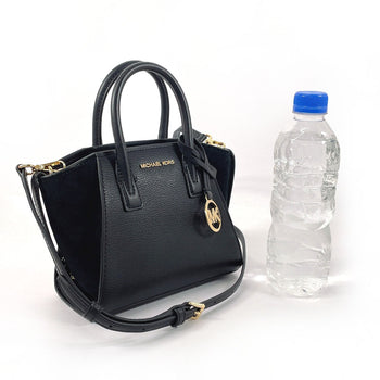 Michael Kors Handbag 35F4G4Vc0L Leather, Suede Black 2Way Satchel Extra Small