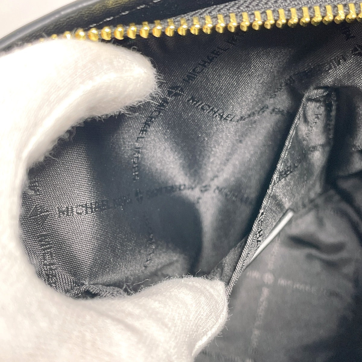 Michael Kors Handbag 35F4G4Vc0L Leather, Suede Black 2Way Satchel Extra Small