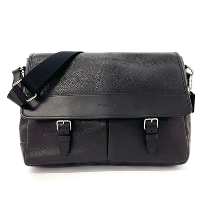 Coach Shoulder Bag F54149 Leather Black Henry Messenger Bag