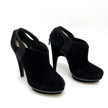 Fendi Dress Shoes Leather Black Made In Italy Vero Cuoio Women 36 1/2