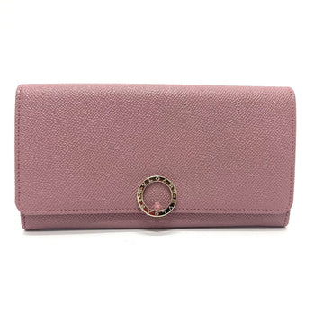 Bvlgari Long Wallet Purse 282869 Leather Dusty Pink Type Bulgari Bulgari Logo Clip Women