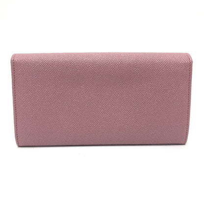 Bvlgari Long Wallet Purse 282869 Leather Dusty Pink Type Bulgari Bulgari Logo Clip Women