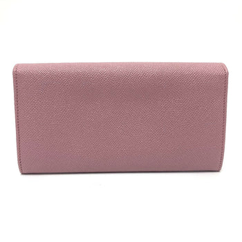 Bvlgari Long Wallet Purse 282869 Leather Dusty Pink Type Bulgari Bulgari Logo Clip Women
