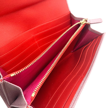 Bvlgari Long Wallet Purse 282869 Leather Dusty Pink Type Bulgari Bulgari Logo Clip Women