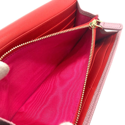 Bvlgari Long Wallet Purse 282869 Leather Dusty Pink Type Bulgari Bulgari Logo Clip Women