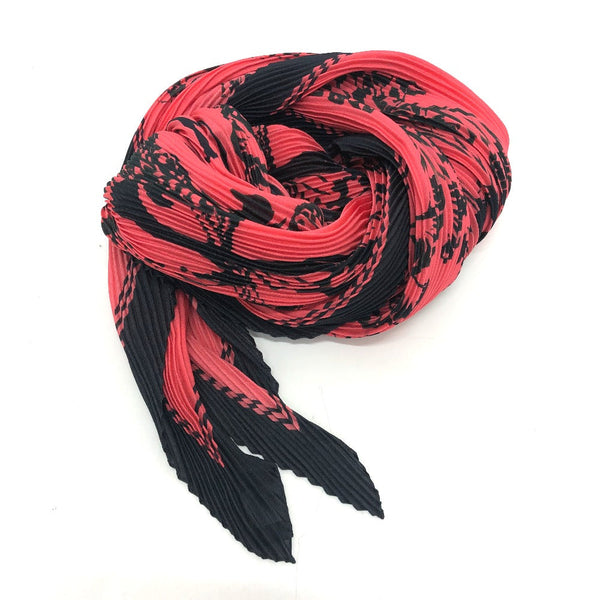 Louis Vuitton Scarf Mp2279 Silk Black Fashion Accessories Floral Stamp Women