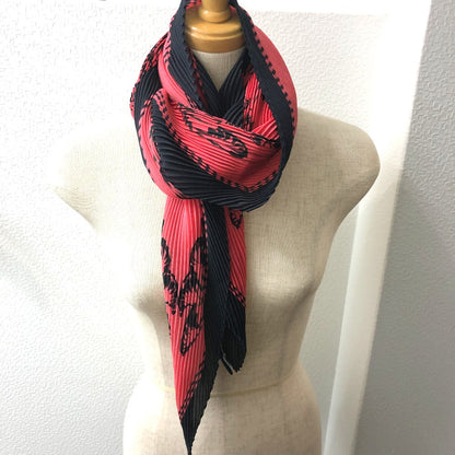 Louis Vuitton Scarf Mp2279 Silk Black Fashion Accessories Floral Stamp Women