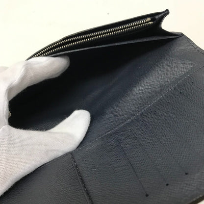 Louis Vuitton Long Wallet Purse M60615 Epi Leather Navy Epi Portefeuille Brazza Mens