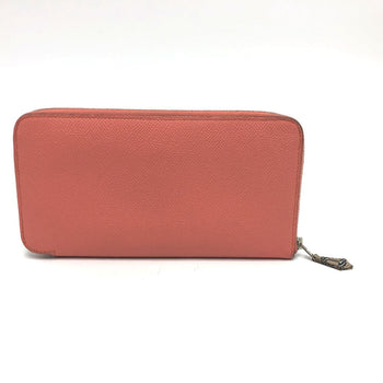 Hermes Long Wallet Purse Epsom Pink Type Azap Silk In Women