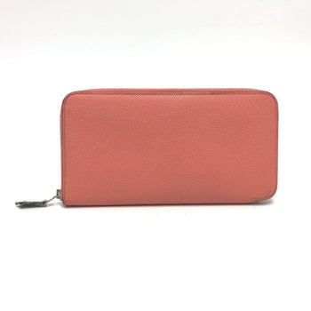 Hermes Long Wallet Purse Epsom Pink Type Azap Silk In Women
