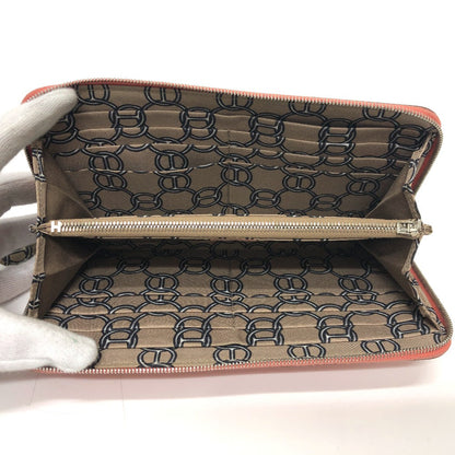 Hermes Long Wallet Purse Epsom Pink Type Azap Silk In Women