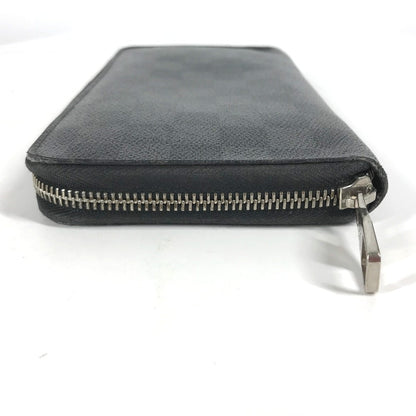 Louis Vuitton Long Wallet Purse N63077 Damier Grafitto Canvas Black Damier Zippy Organizer Mens