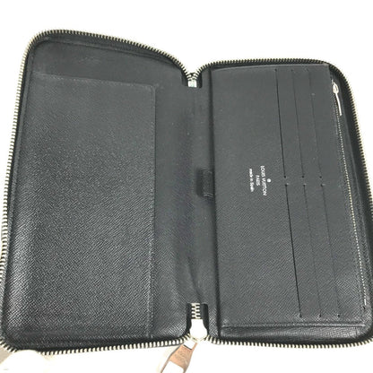Louis Vuitton Long Wallet Purse N63077 Damier Grafitto Canvas Black Damier Zippy Organizer Mens