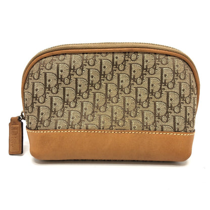 Dior Accessory Pouch Canvas Beige Trotter Women