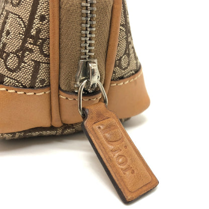 Dior Accessory Pouch Canvas Beige Trotter Women