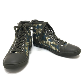 Louis Vuitton Sneakers Nylon / Leather Khaki Zip-Up Line Mens 6