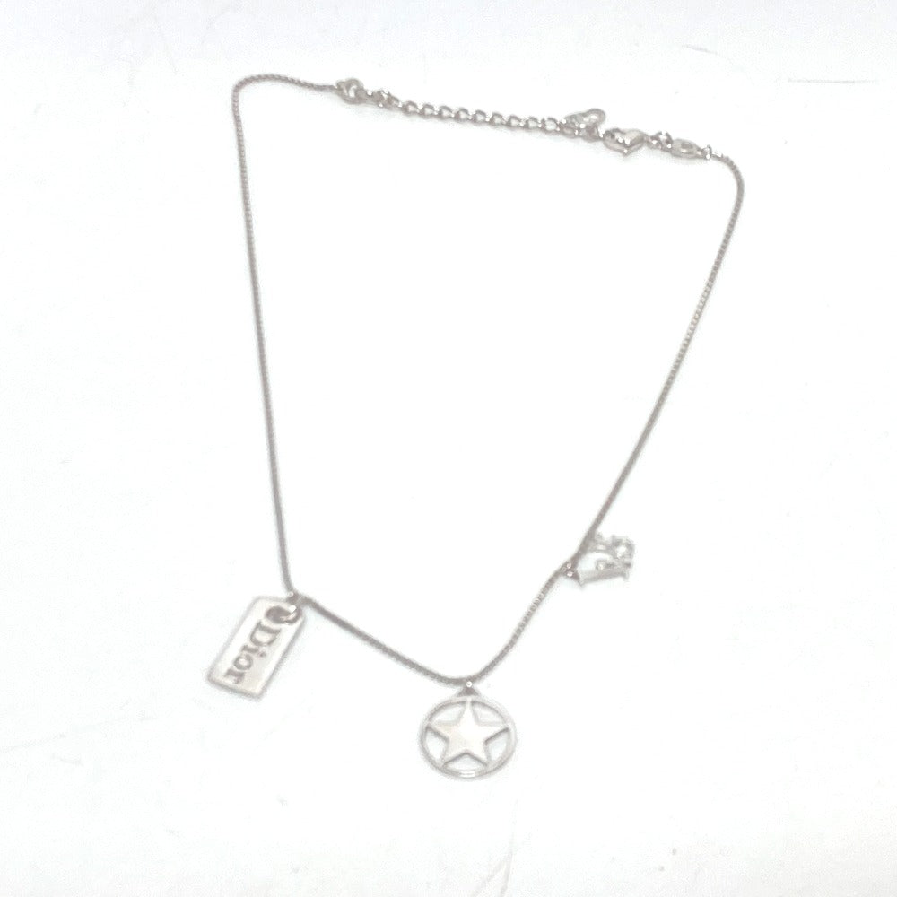 Dior Necklace Gold Plated Silver With Logo Star Women