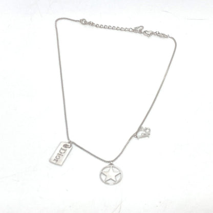 Dior Necklace Gold Plated Silver With Logo Star Women
