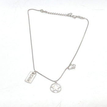 Dior Necklace Gold Plated Silver With Logo Star Women