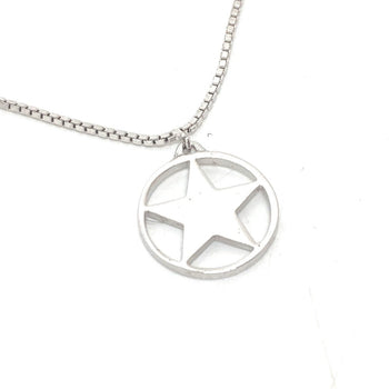 Dior Necklace Gold Plated Silver With Logo Star Women