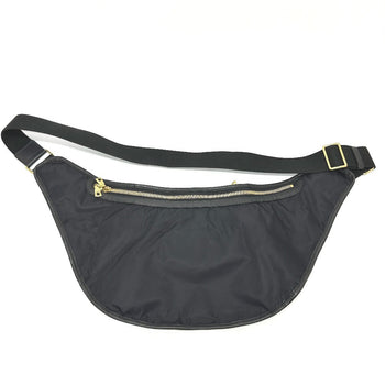 Hunting World Shoulder Bag Leather / Nylon Black Logo Women