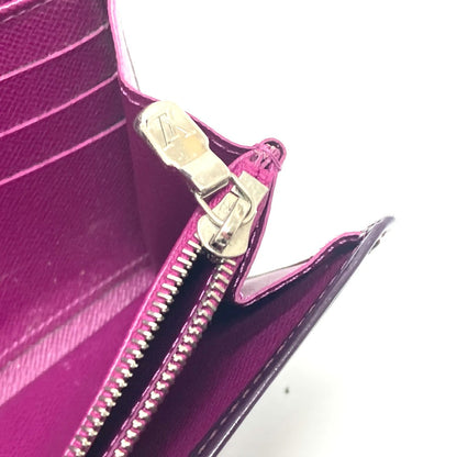 Louis Vuitton Long Wallet Purse M6374K Epi Leather Purple Portefeuille Sarah Women