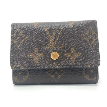 Louis Vuitton Trifold Wallet L68704 Monogram Canvas Brown Portefeuille Micro Women