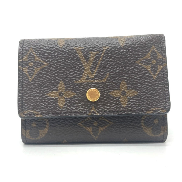 Louis Vuitton Trifold Wallet L68704 Monogram Canvas Brown Portefeuille Micro Women