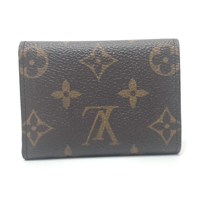 Louis Vuitton Trifold Wallet L68704 Monogram Canvas Brown Portefeuille Micro Women