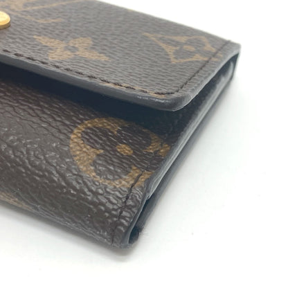 Louis Vuitton Trifold Wallet L68704 Monogram Canvas Brown Portefeuille Micro Women