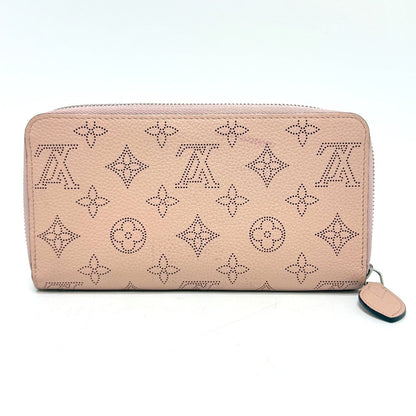 Louis Vuitton Long Wallet Purse M61868 Monogram Mahina Magnolia Zippy Wallet Women