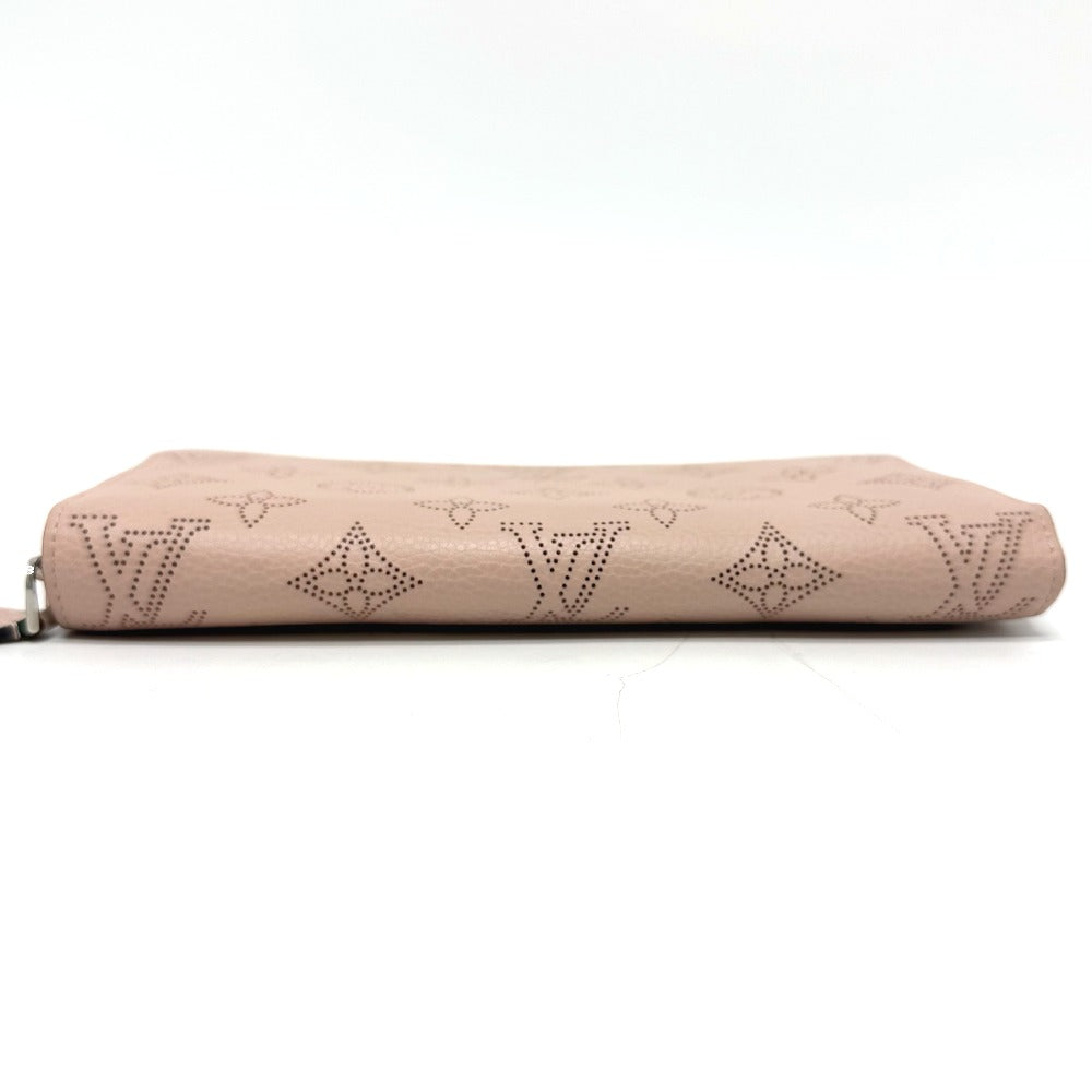 Louis Vuitton Long Wallet Purse M61868 Monogram Mahina Magnolia Zippy Wallet Women
